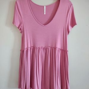 3/$20 • rose/mauve babydoll top s